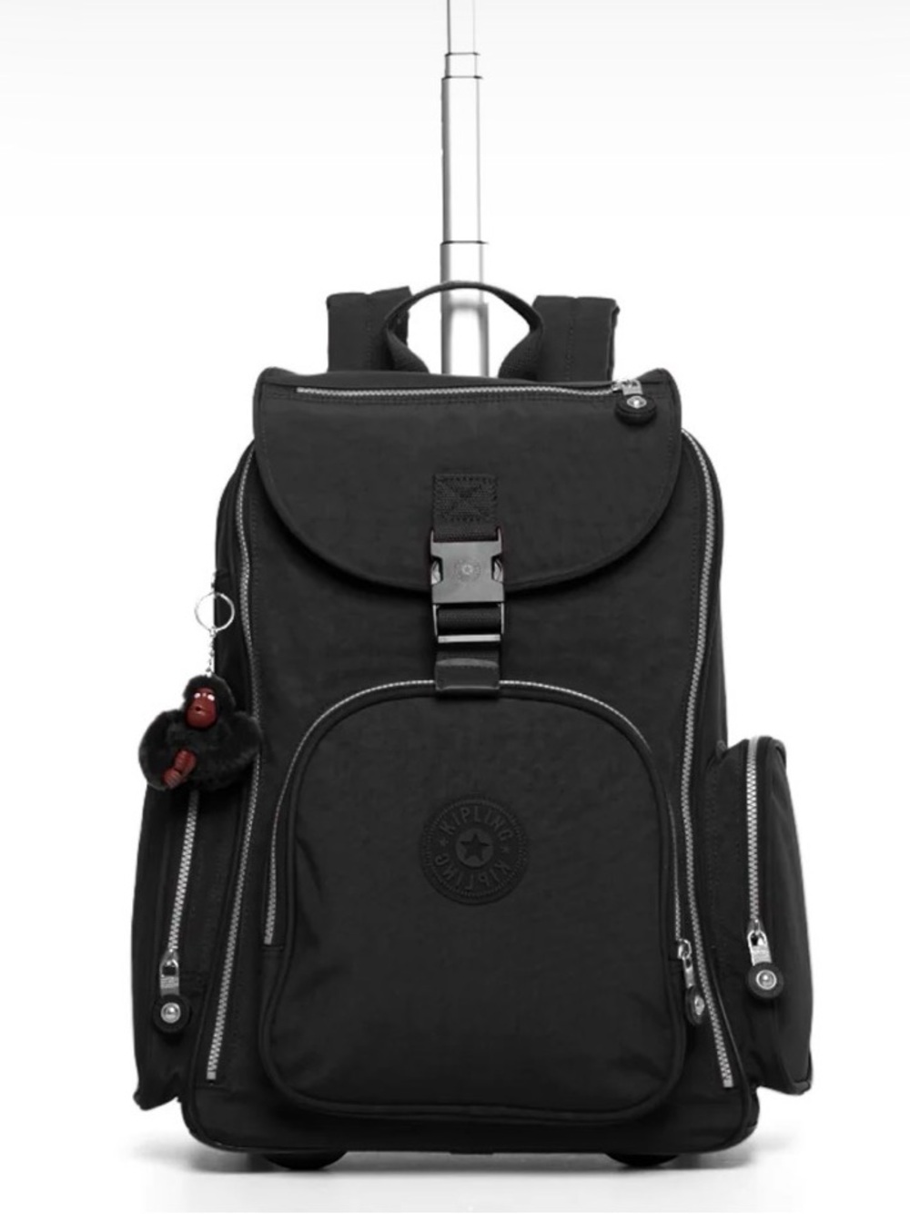 Kipling WL4734 Alcatraz II Black Rolling Travel Backpack - Picture 3 of 14